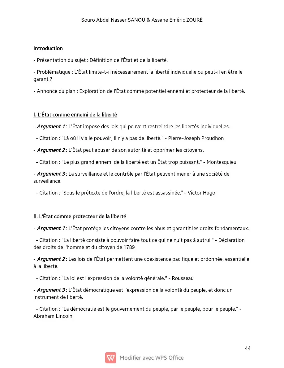 Page 44 — Sujets de dissertation de philosophie