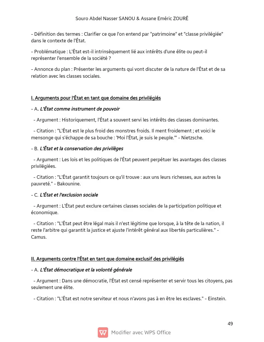 Page 49 — Sujets de dissertation de philosophie