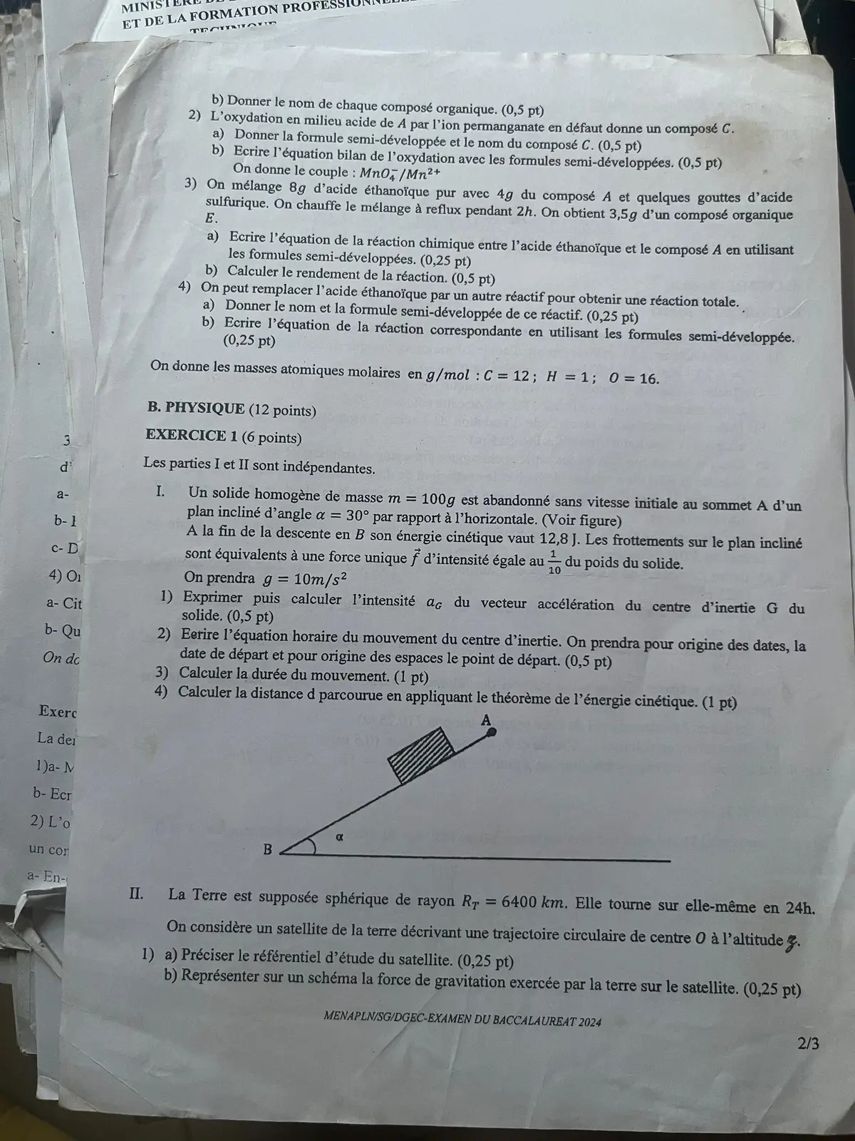 Page 2 — Bac 2024 D 