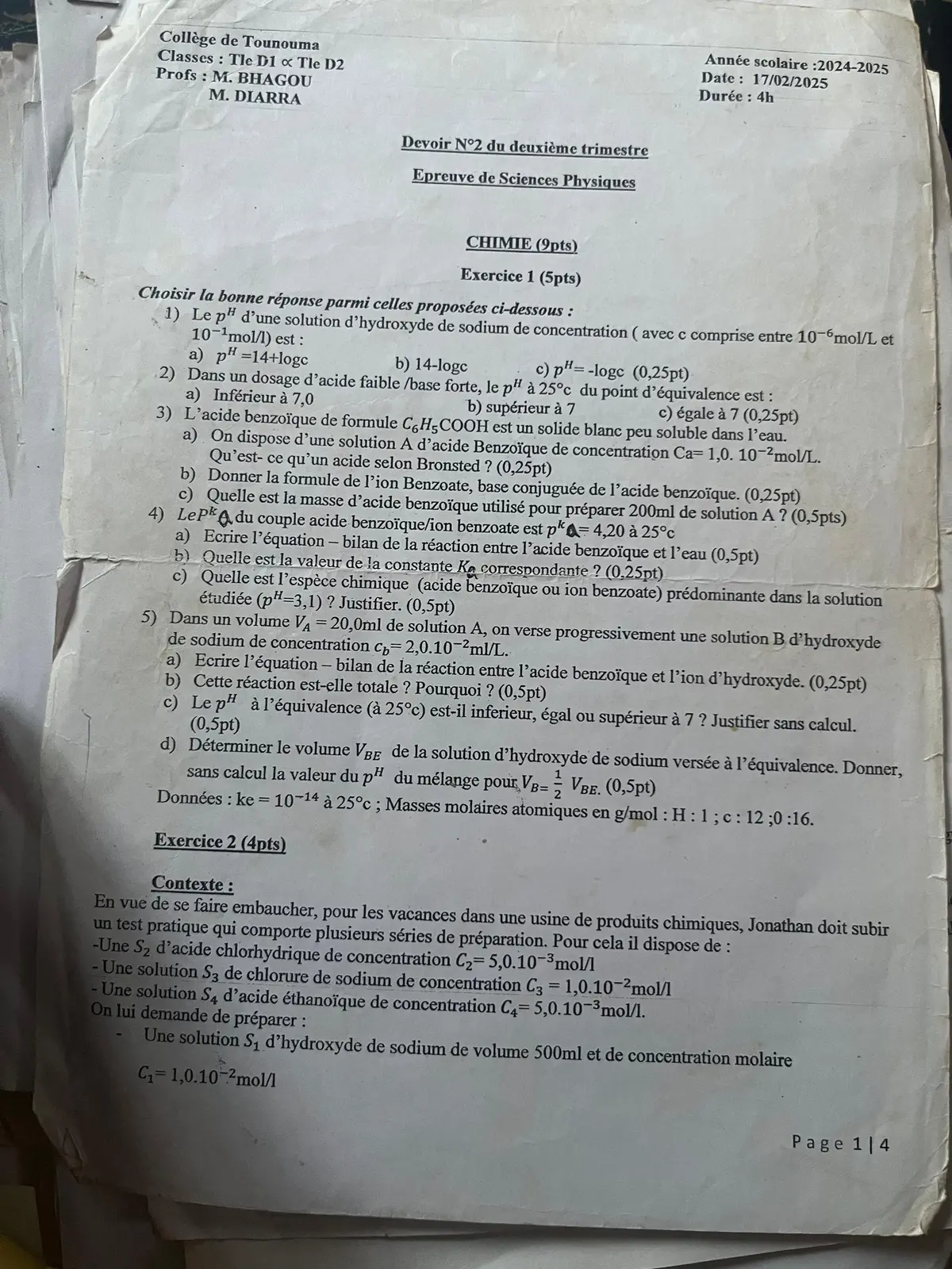 Page 3 — Devoir pc 