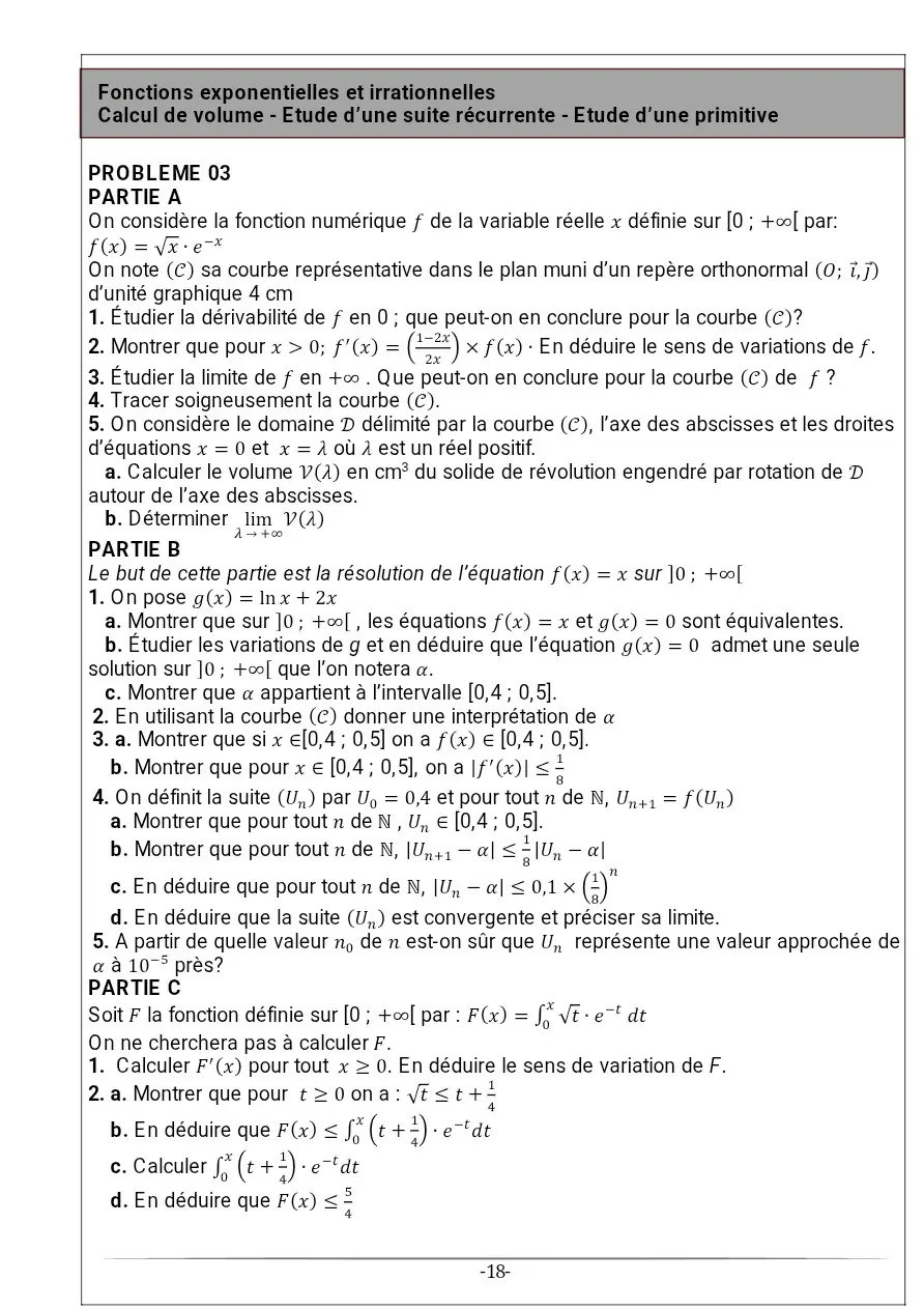 Page 3 — Recueil d'exercice de math