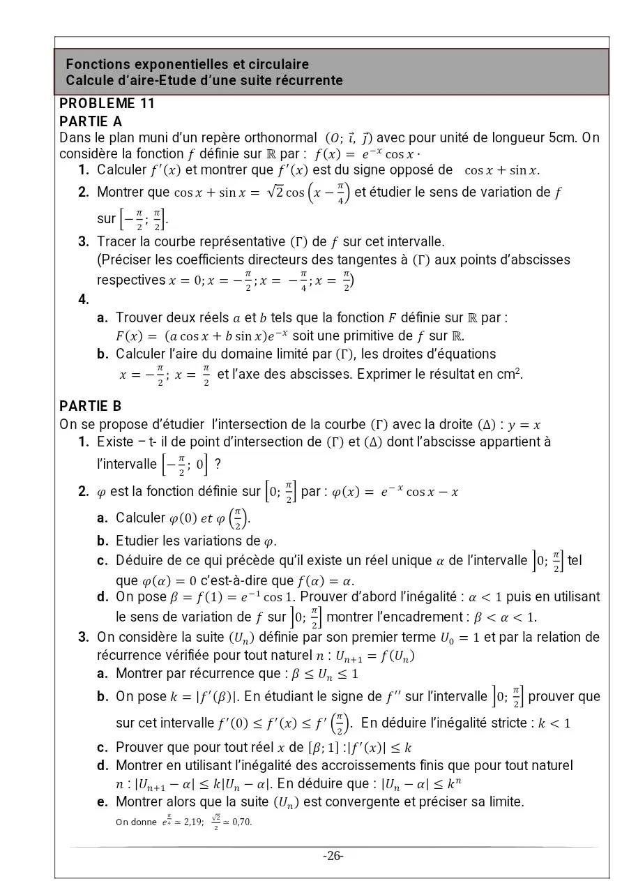 Page 11 — Recueil d'exercice de math