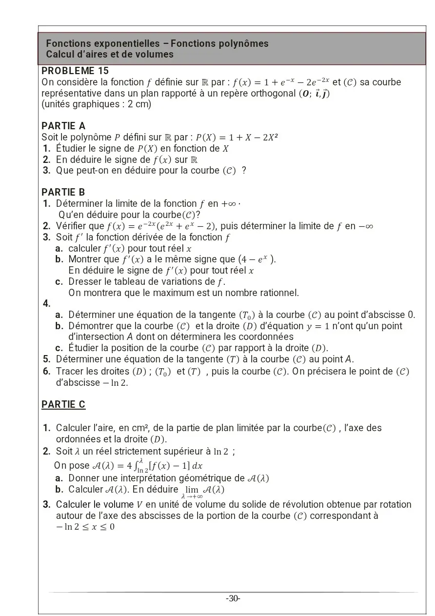 Page 15 — Recueil d'exercice de math