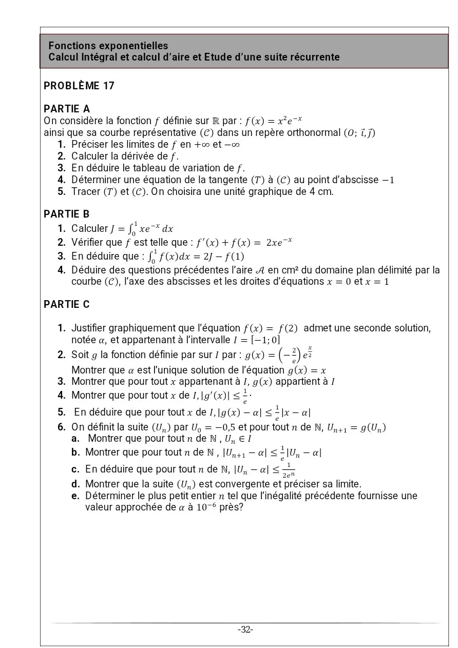 Page 17 — Recueil d'exercice de math