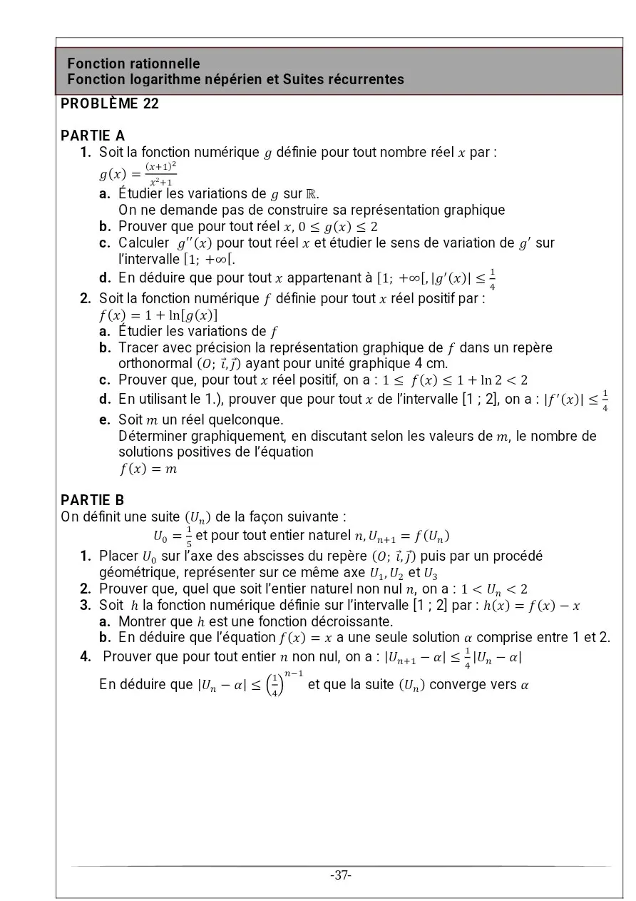 Page 22 — Recueil d'exercice de math