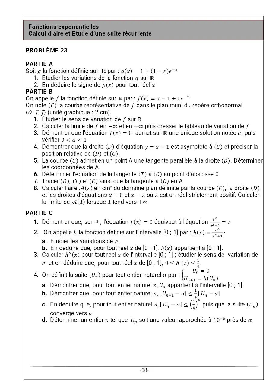 Page 23 — Recueil d'exercice de math