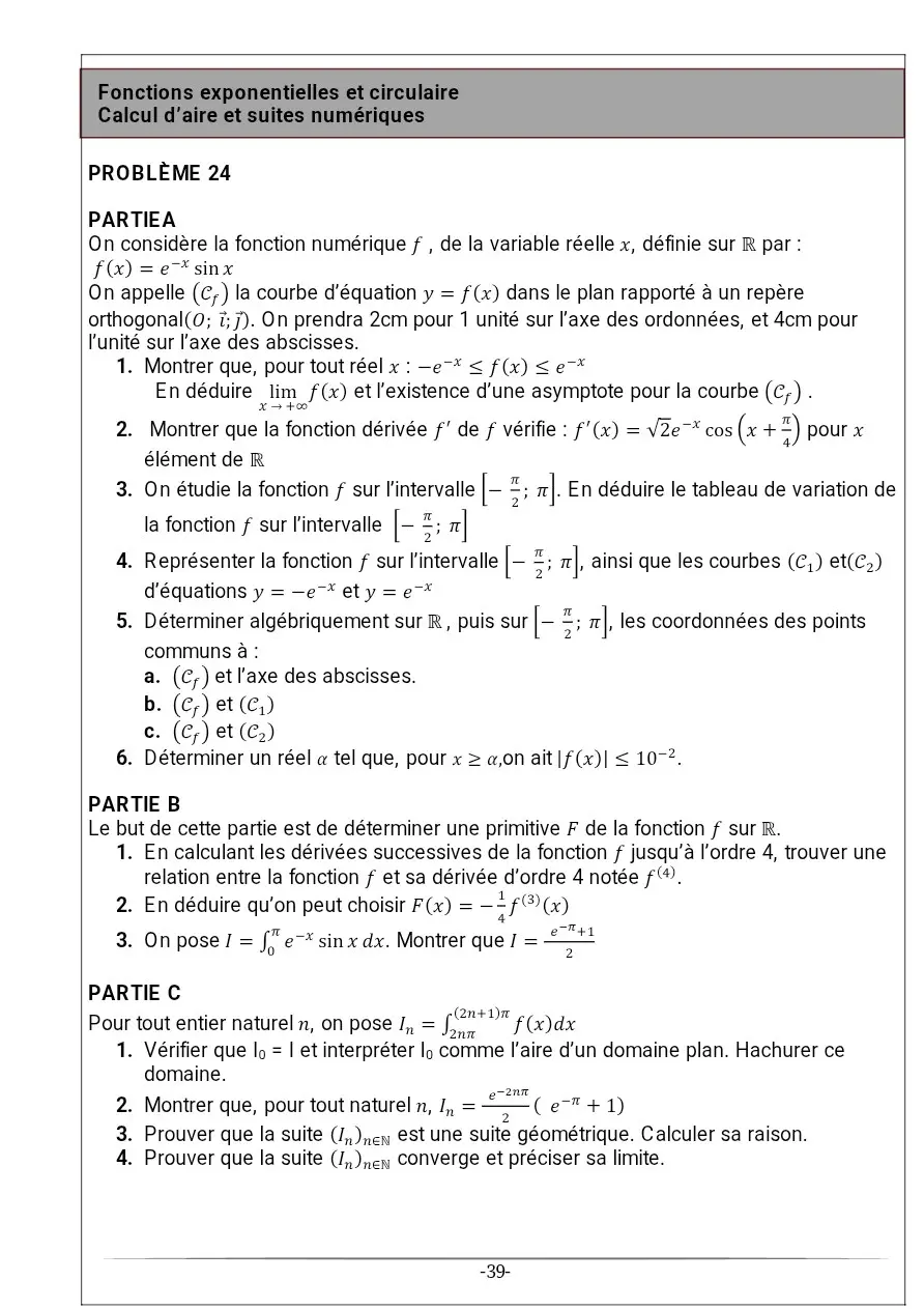 Page 24 — Recueil d'exercice de math