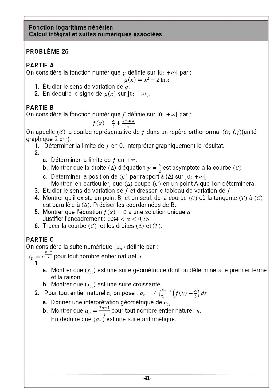 Page 26 — Recueil d'exercice de math