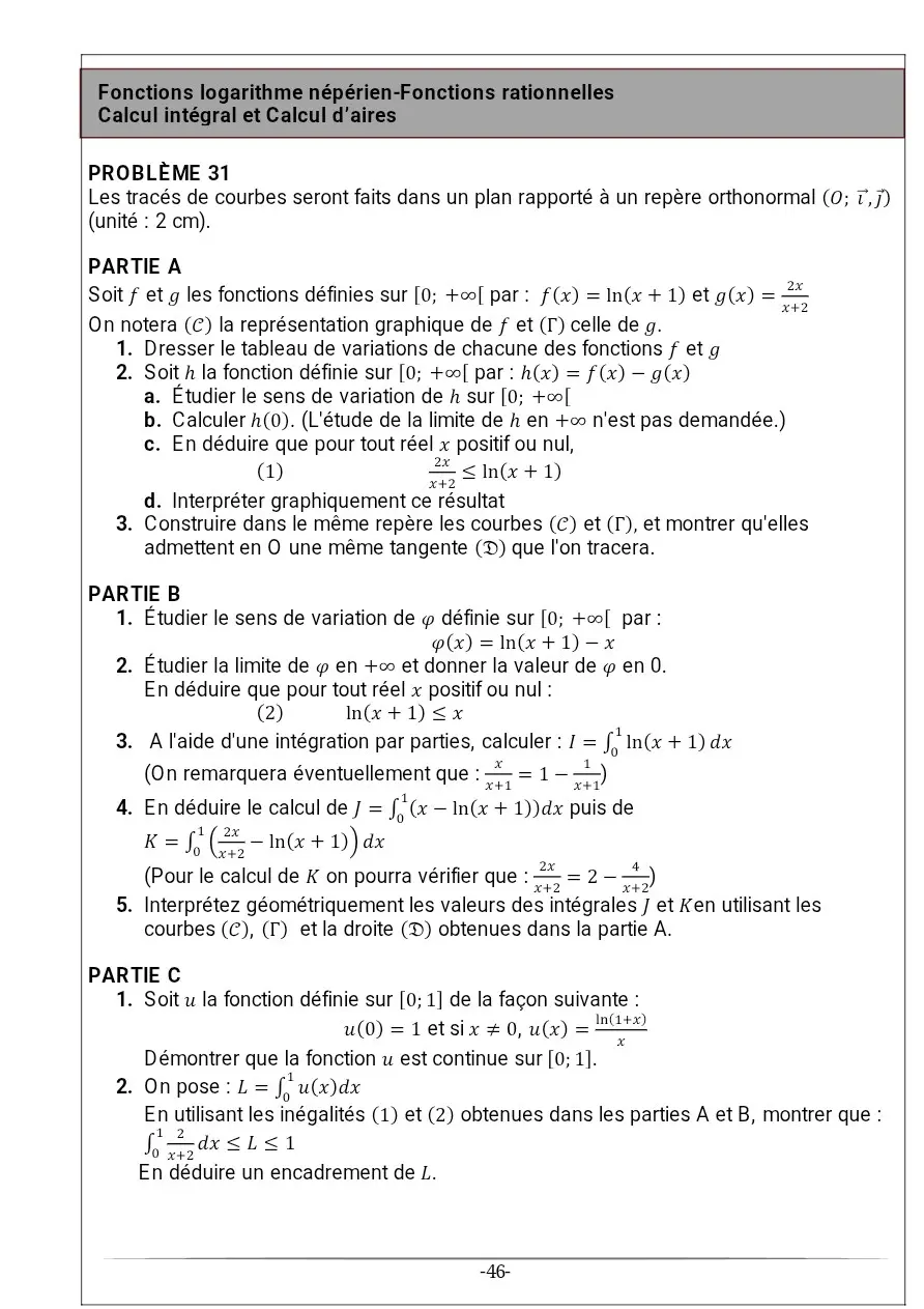 Page 31 — Recueil d'exercice de math