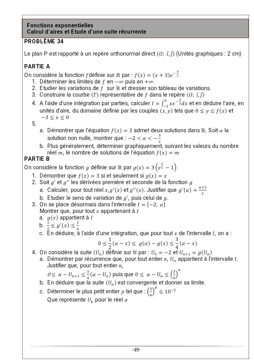 Page 34 — Recueil d'exercice de math