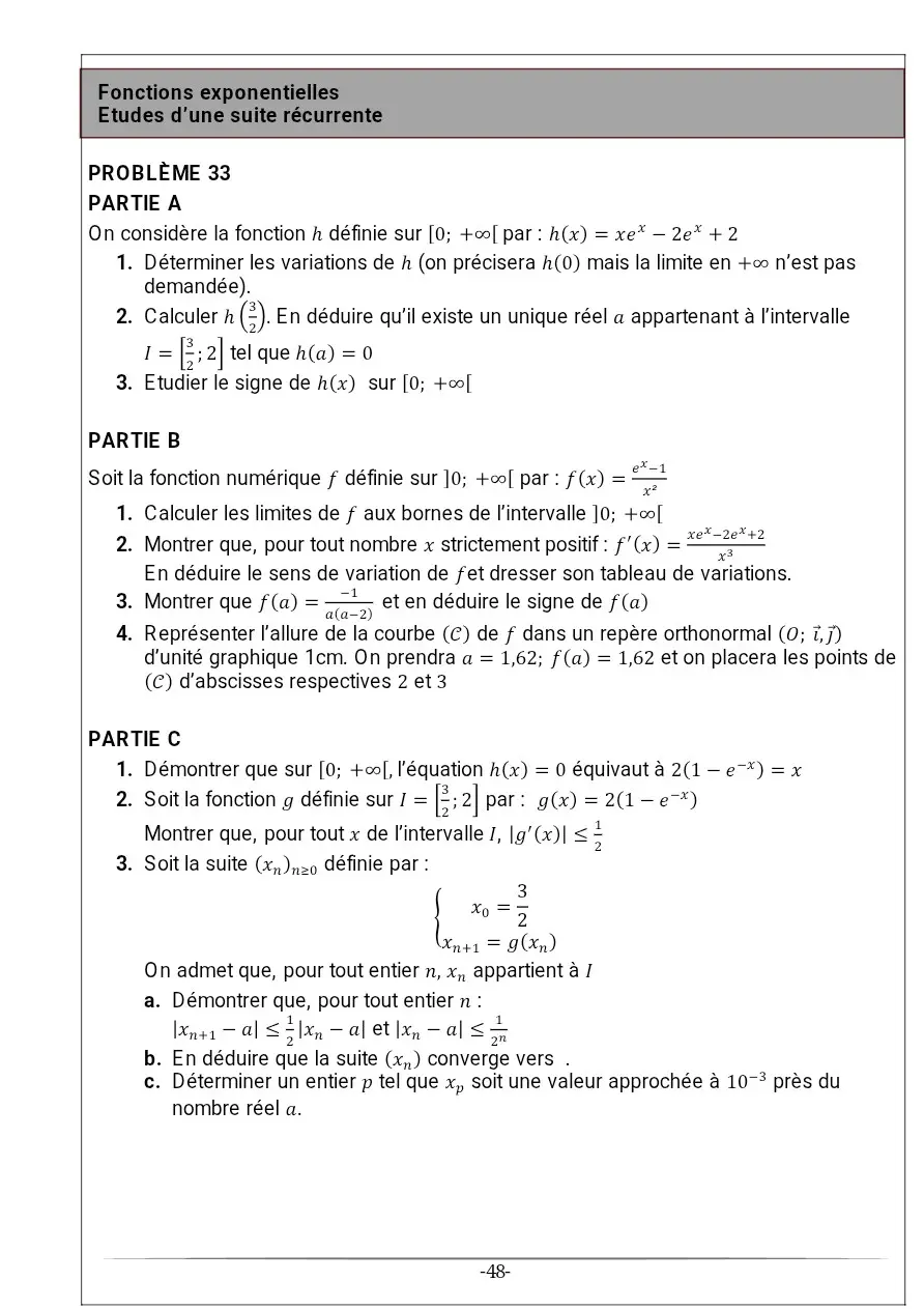 Page 33 — Recueil d'exercice de math