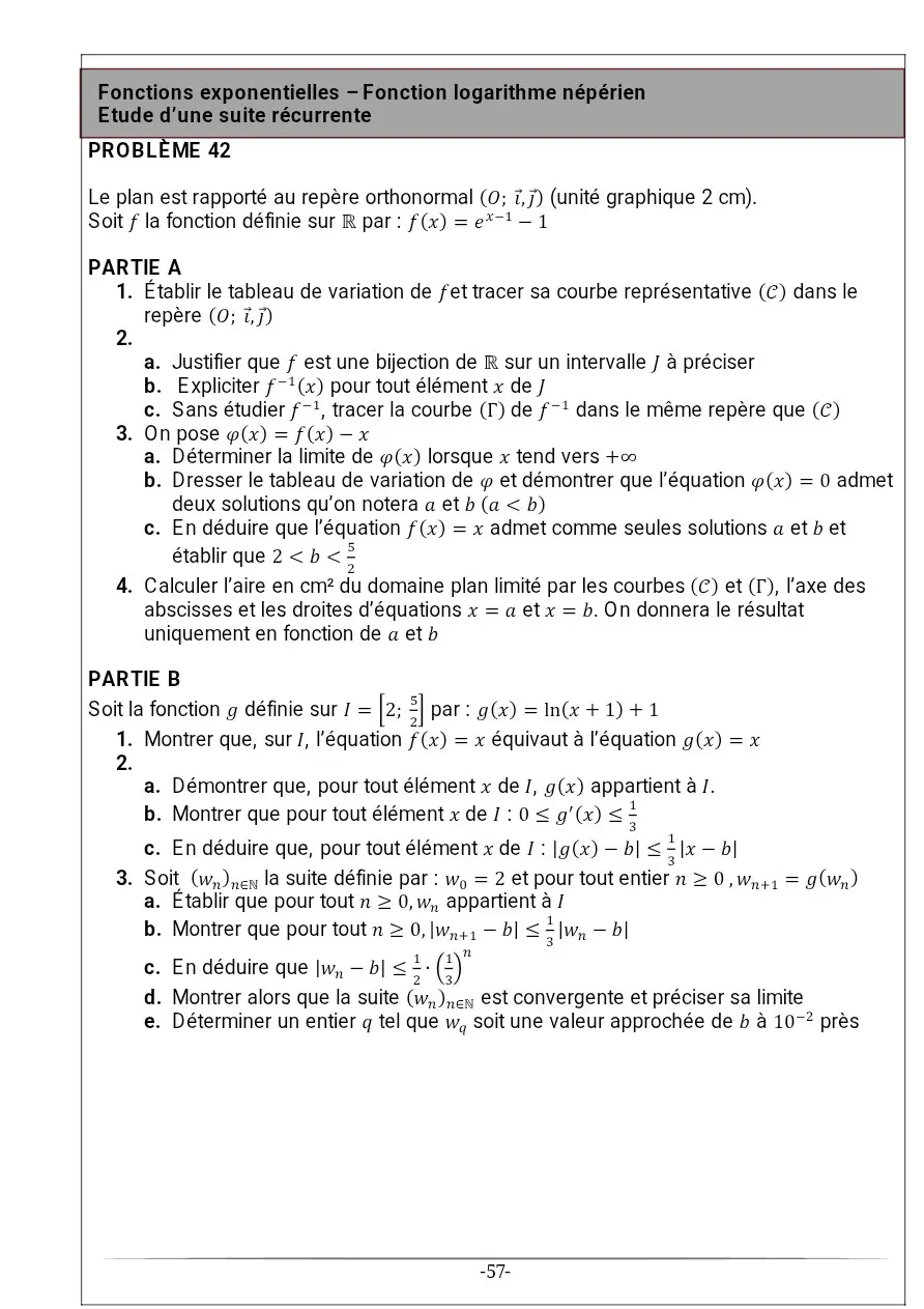 Page 42 — Recueil d'exercice de math