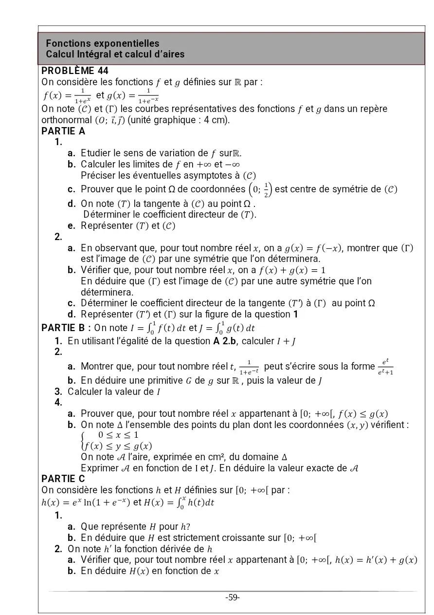 Page 44 — Recueil d'exercice de math