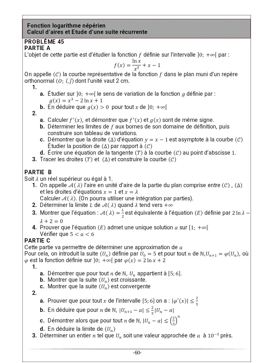 Page 45 — Recueil d'exercice de math