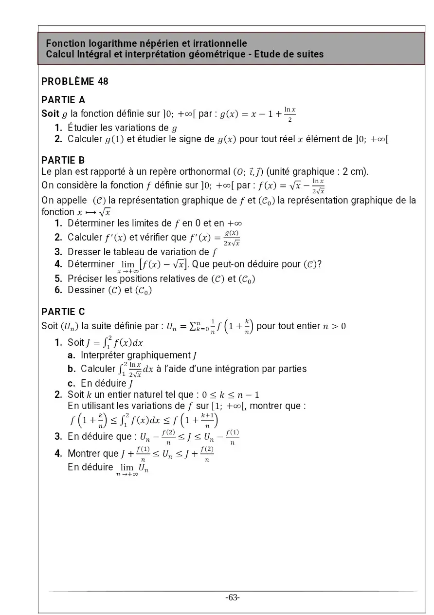 Page 48 — Recueil d'exercice de math