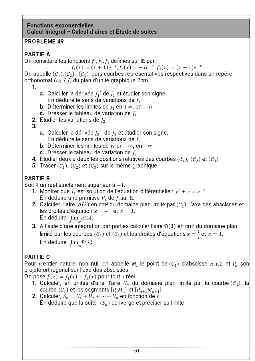 Page 49 — Recueil d'exercice de math