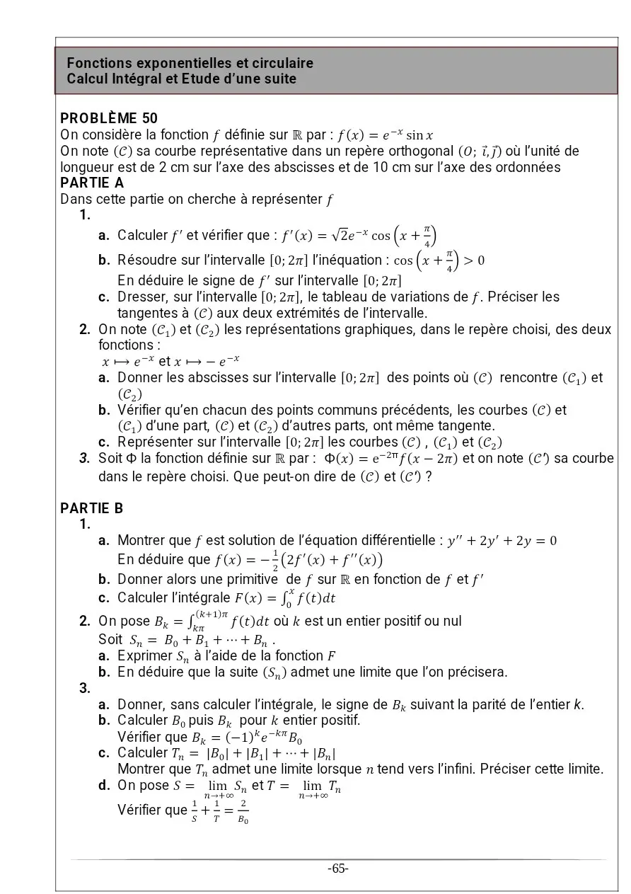 Page 50 — Recueil d'exercice de math