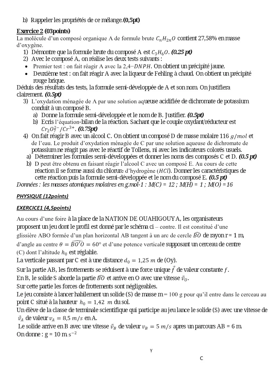Page 2 — Bac blanc catholique 2025