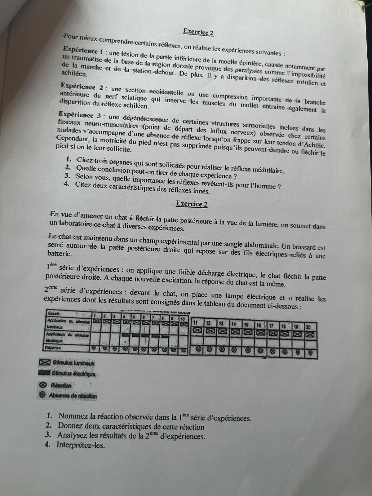 Page 4 — Exercice svt