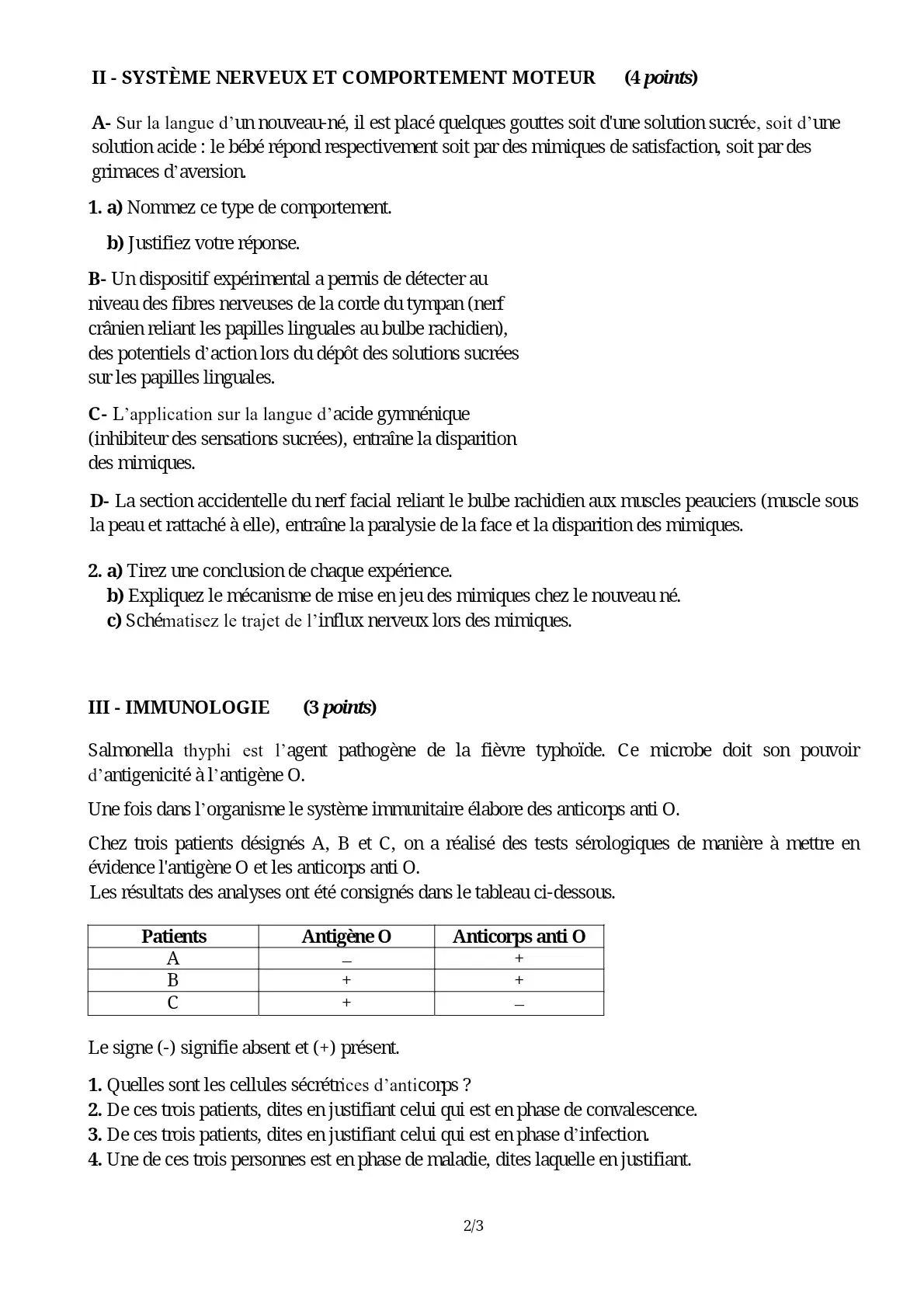 Page 2 — Bac SVT