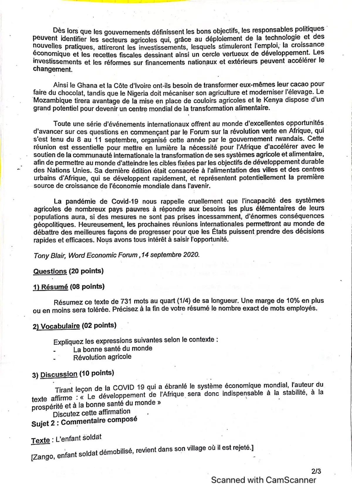 Page 6 — Bac blanc horizon