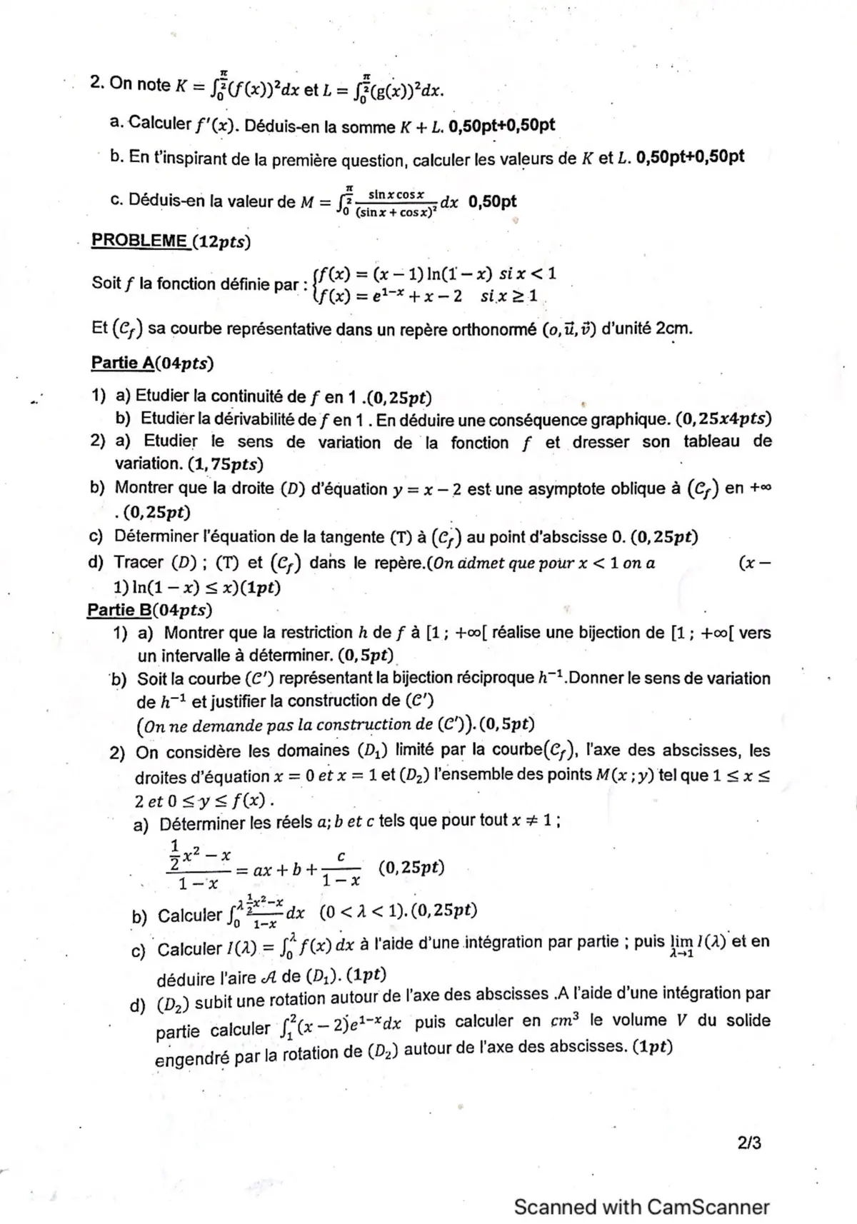 Page 9 — Bac blanc horizon