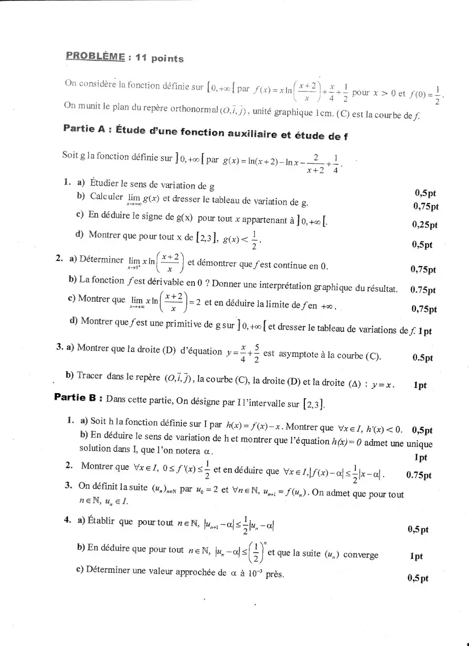Page 2 — Bac blanc math 