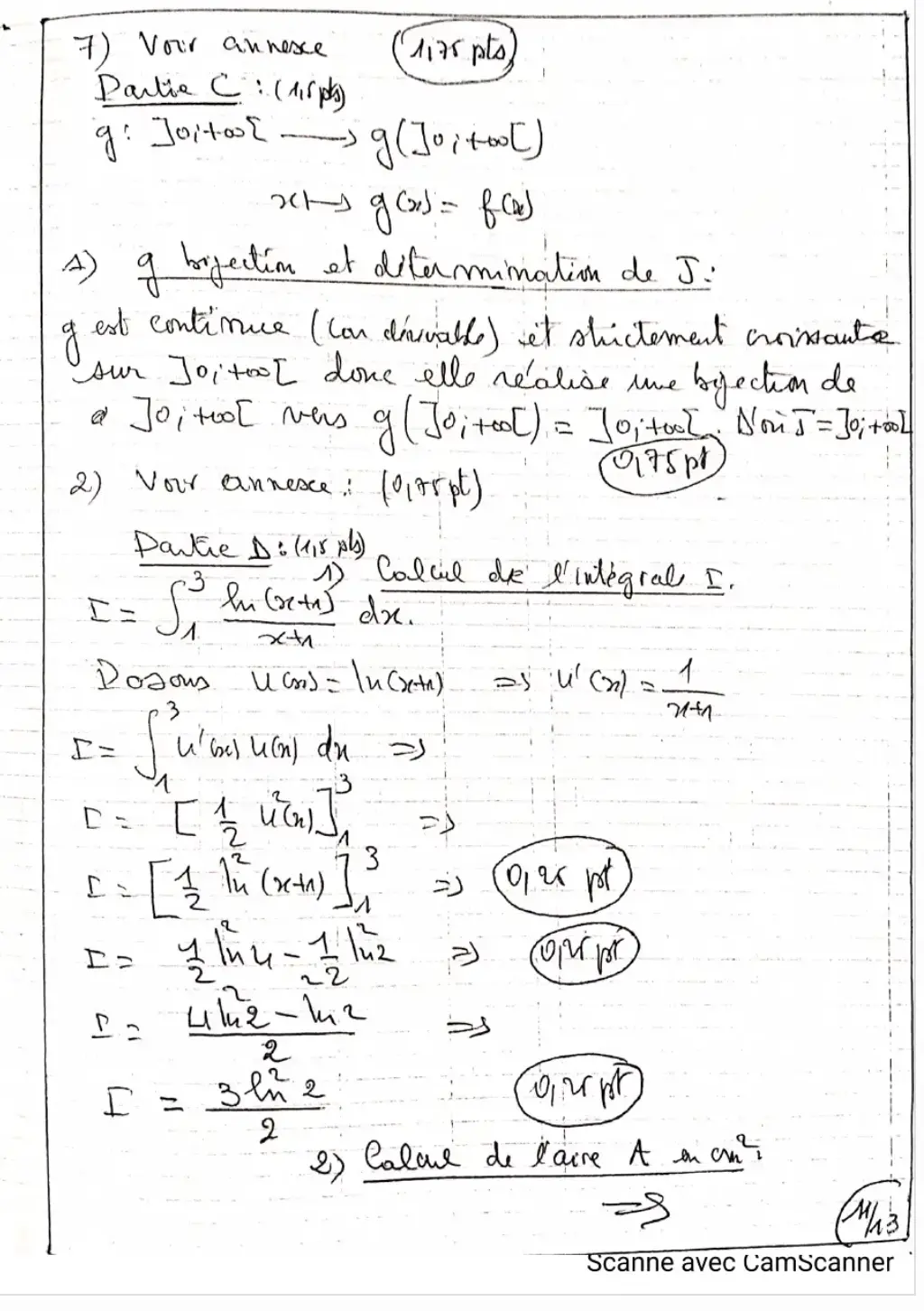 Page 5 — Corrigé BAC D 2nd tour 2024