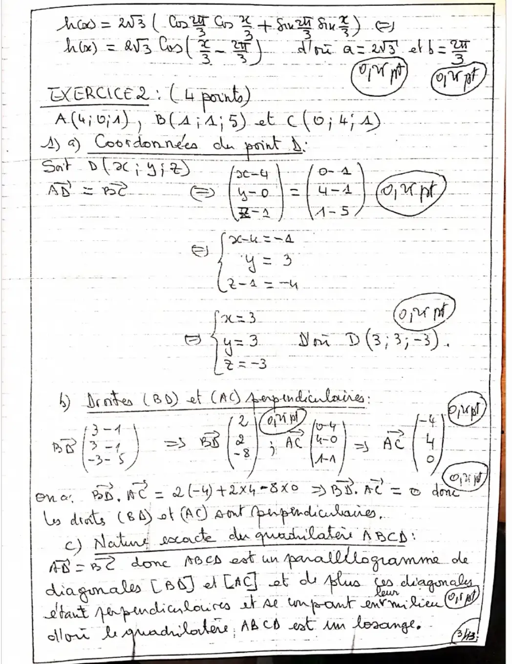 Page 8 — Corrigé BAC D 2nd tour 2024