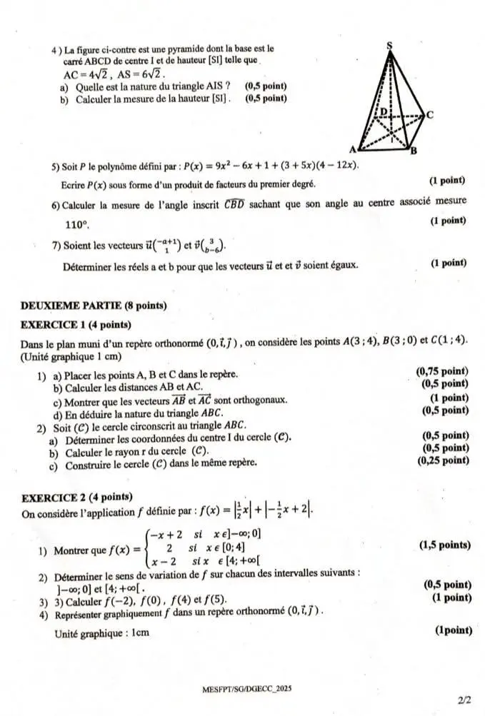 Page 2 — BEPC session 2025