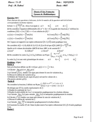 Sujet math