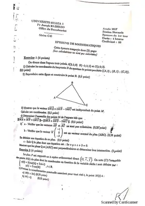 Recueille de sujet bac math c-d