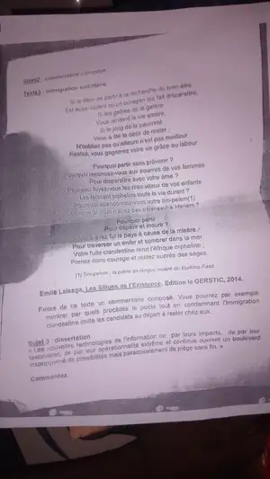 Devoir de commentaires composé fr